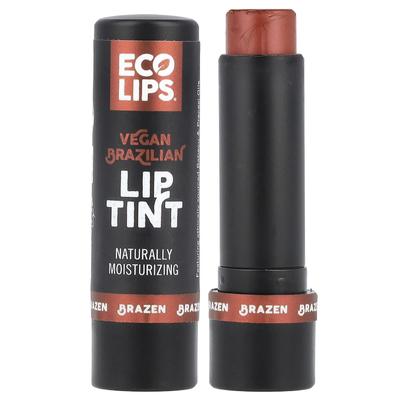 Eco Lips, veganský brazilský odstín na rty, Brazen, 4,25 g (0,15 unce)