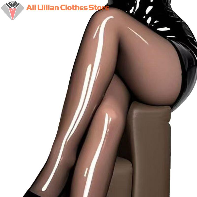 1 Pairs Of Glossy Socks Pantyhose Horse Oil Socks Smooth And Shiny Women's Leggings Aurora Socks Black Pantyhose