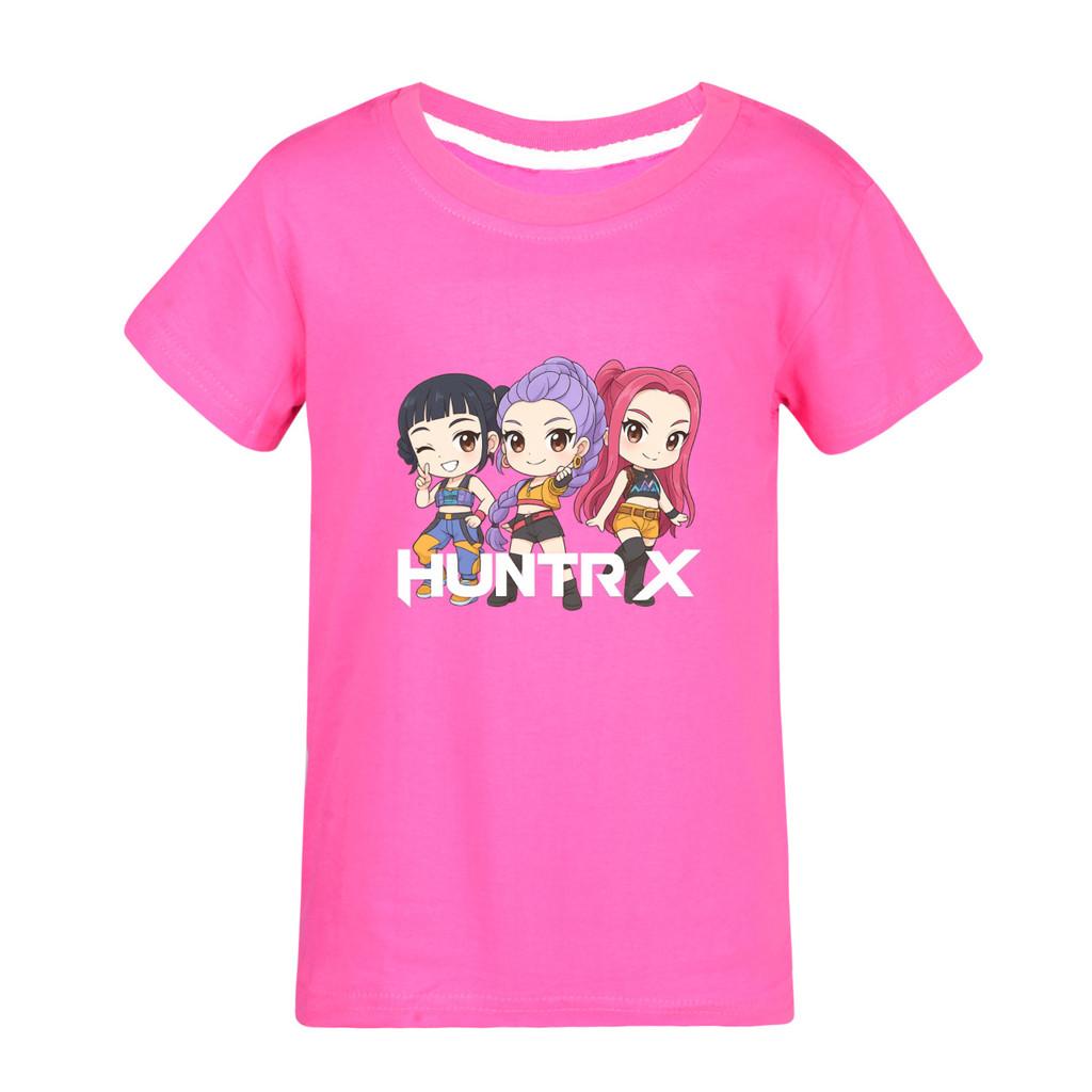 5015 Kids Girls Boys Rumi Mira Zoey Print Casual Cotton Short Sleeves T-Shirt