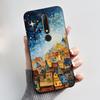 Custodia Per Nokia 6.1 6.1 Plus Custodia Antiurto Estetica Moda Cartone Animato Gatto Carino Nera Gomma Silicone Morbida Cover Bumper Alloggiamento