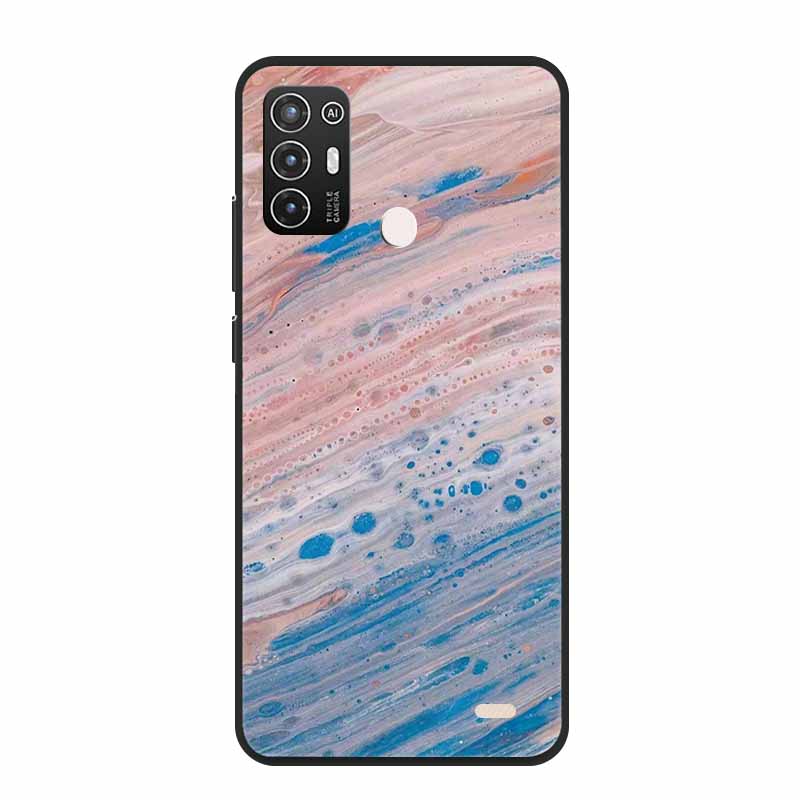For ZTE Blade A52 / A52 Lite Case A72 4G 5G Marble Soft TPU Silicone Phone Cover for ZTE Blade A52Lite Bumper Shockproof Shell