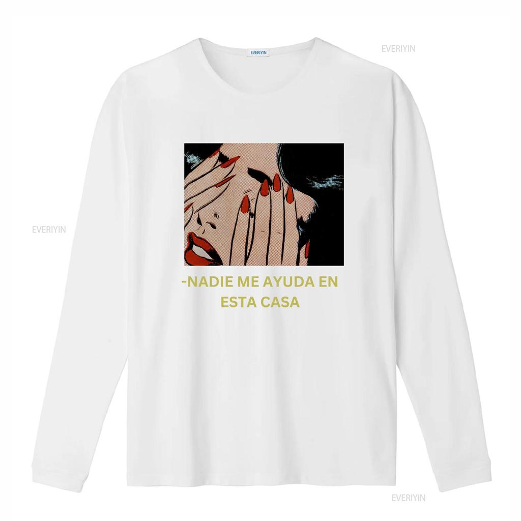 Nadie me ayuda en esta casa shirt madre for latina mom mothers day dia de las madres funny vintage Washed Unisex