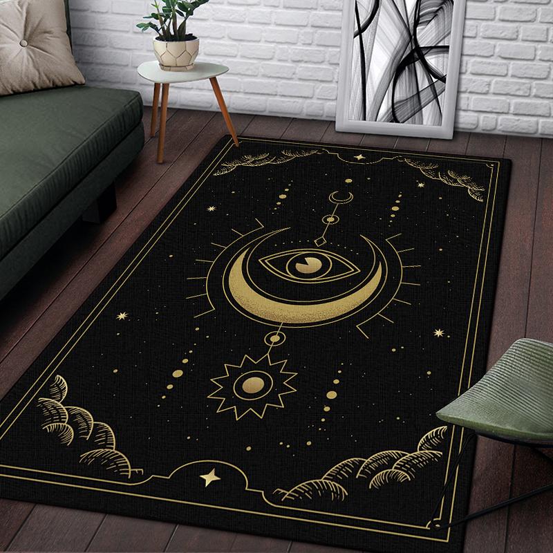 Scale of Justice Magic Astrology Esoteric Pattern Decorative Square Rug Modern Living Room Floor Matte Bedroom Carpet Poster Mat