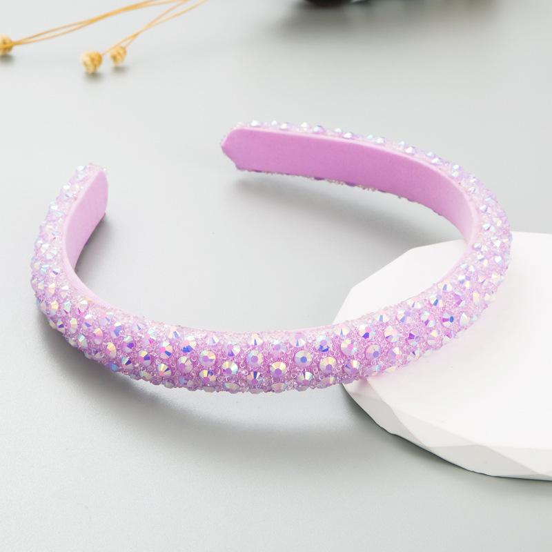 Women Hair Band Color Crystal Full Bit Band Super Sparkling Headwear