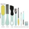 8pcs/Set Pedicure Kit Stainless Foot Care Callus Remover Scraper Pedicure Rasp Tools Manicure Nails