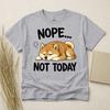 Shiba Inu Nope Not Today Funny Dog T Shirt Unisex Gift Dog Lover Gildan Tee