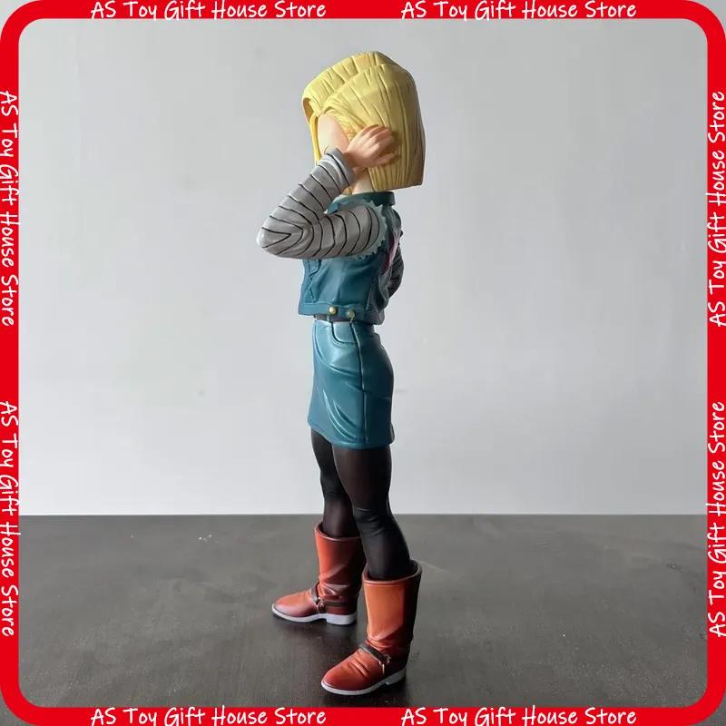 Dragon Ball Z Android 18 Pvc Figure Movable Joints 27Cm Anime Character Model Exquisite Desktop Decoration Collection Gift