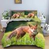 Copripiumino Volpe Ramo d'Albero Camo Set Letto Giungla Animale Selvatico Bosco Caccia Ragazzi Adolescenti Uomini Rustico Fattoria Set Letto Autunno