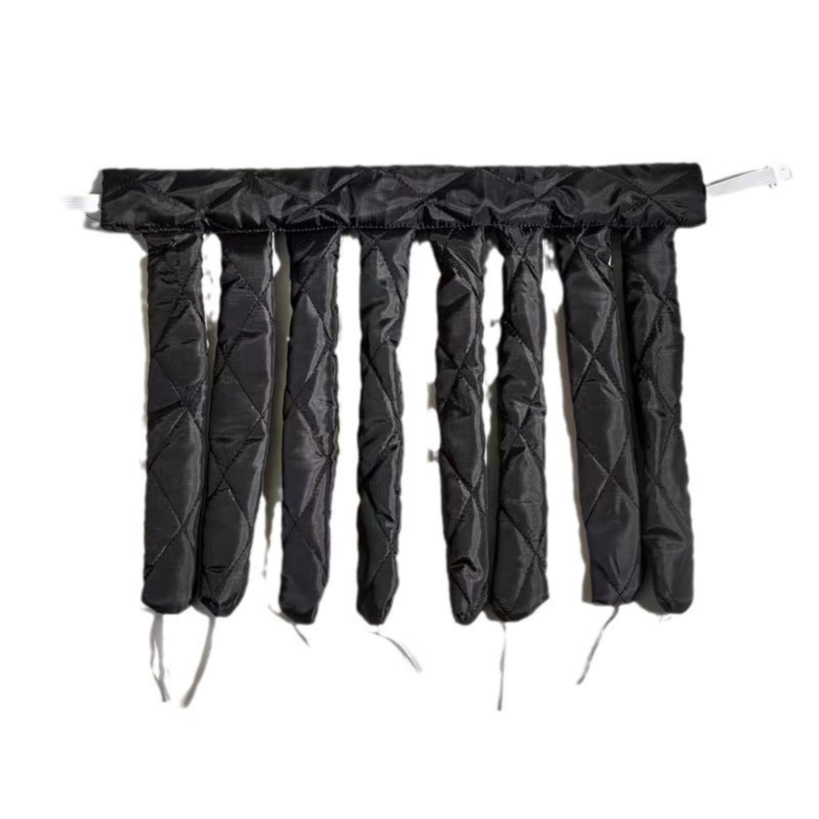 

Ленивая щипцы для завивки с восемью когтями, повязка на голову, повязка на голову, без нагрева, палочка для завивки волос, обруч для волос с кальмаром, губка, щипцы для завивки волос One Size чёрный