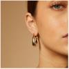 Premium Metal Texture Fashionable U-Shaped Ear Buckle Earrings Niche Design Trend Temperament Color Matching Earrings