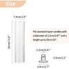 NUPTIO Taper Candle Holders for Centerpiece: Ribbed Hurricane Glass Candlestick Holder - Set of 6 Windproof Fluted Candle Stick Stand for Fall