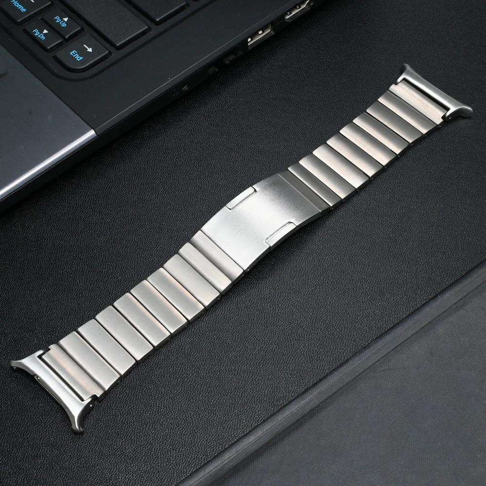 For Samsung Galaxy Watch Ultra 47mm Metal Strap with Folding Clasp Titanium Alloy Watch Band