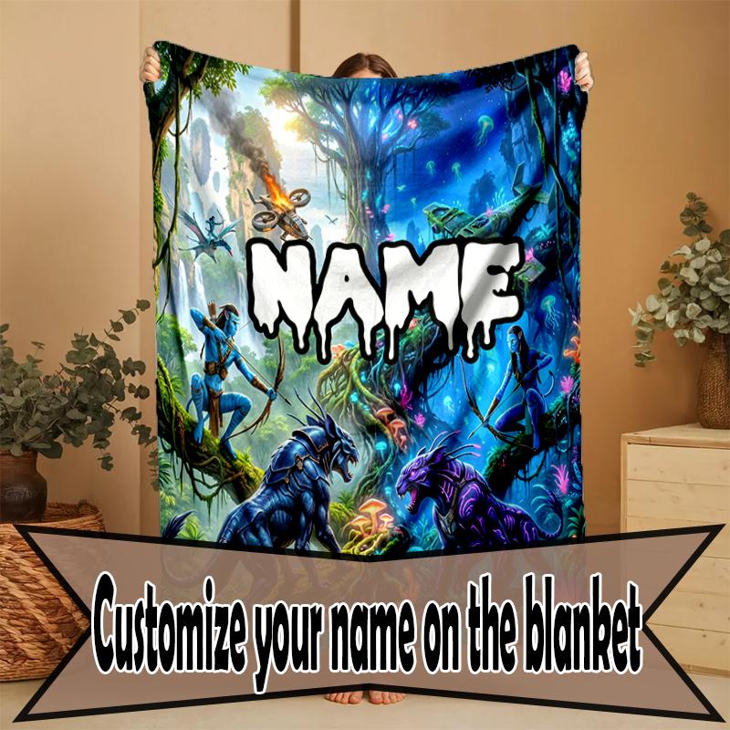 Individuelle personalisierte Decke mit Avatar-Druck, Heimdekoration, Schlafzimmer, Sofa, Camping, Couch, Geschenke für Geburtstag Weihnachten