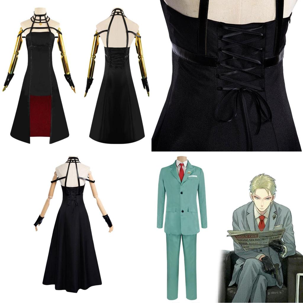 Vibrant Spy×family Anime Party Cosplay Dress Set For Yor Forger Anya