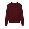  European and American style, new women's fashion, versatile, cross-border export long-sleeve polo collar knitwear