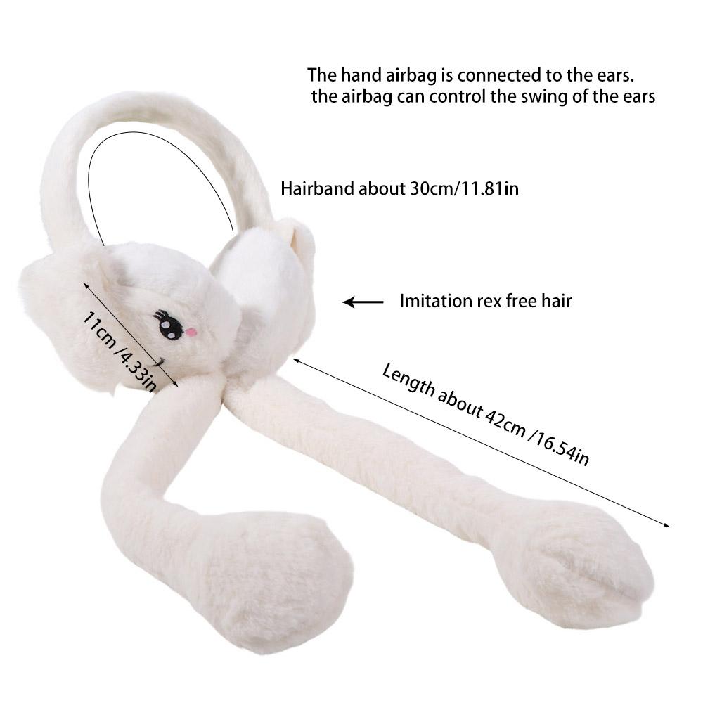 Cartoon Plush Earmuffs Rabbit Ear Cover Cute Winter Earmuffs Riding