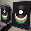 1pc Nordic Vintage Vinyl Records Poster Self-adhesive Art Waterproof Paper Sticker Coffee House Bar Room Wall Decor
