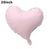 20 Inch Matte Crooked Heart Aluminum Film Balloon Candy Color Curved Love Helium Balloon Party Decoration