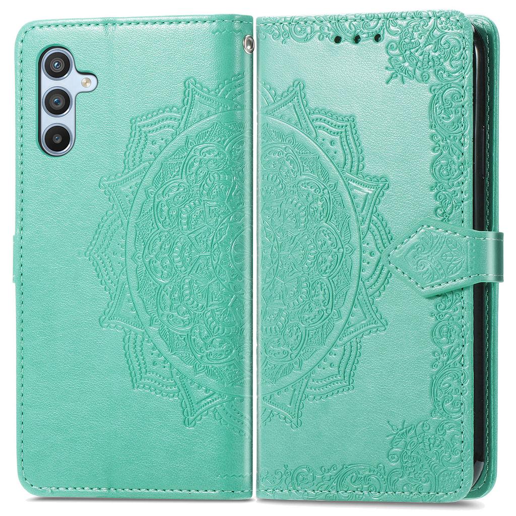 For Samsung Galaxy A56 5G Case Wallet Mandala Flower Leather Phone Cover Stand View