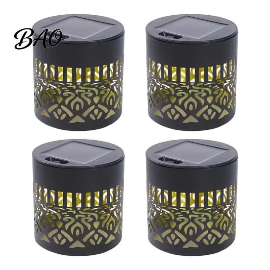 Solar Garden Decoration Light Wall Light, 7 Color Changing Metal Fence Lamp with Projection, Outdoor Waterproof for Yard Patio Column Decor Seven LED