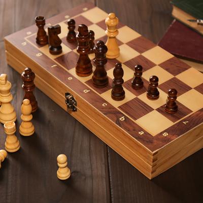 29X29Cm Large Chessboard Developing Strategic Thinking 3 In 1 Chess Chekers Backgammon Foldable Chess Board For Kids Adults