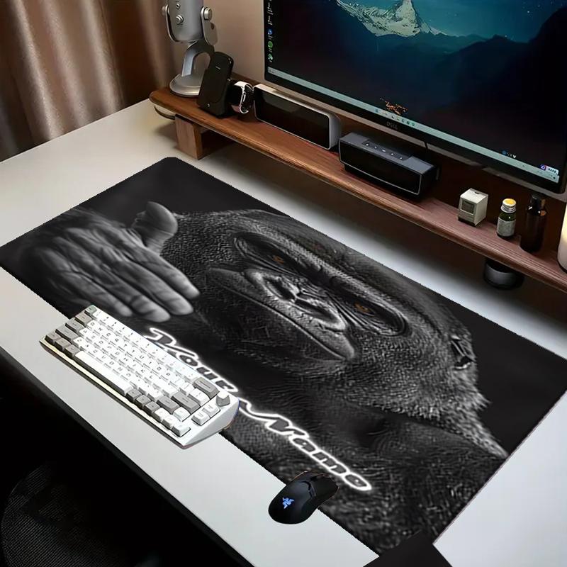 1PC Custom Name Gorilla Power Pose Mouse pad, keyboard and mouse desk pad, for computer notebook  Birthday Gift For Any Room Or Office