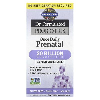 Doctor Formulated Probiotic, 1 Tablet Daily, for Pregnant Women (no Refrigeration Required), 30 Veggie Capsules