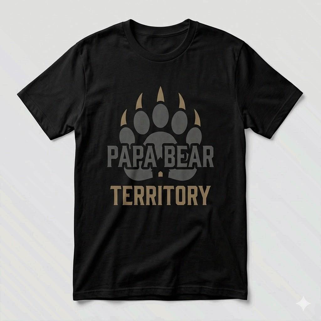 Papa Bear Territory Shirt Funny Father s Day Gift For Dad XL