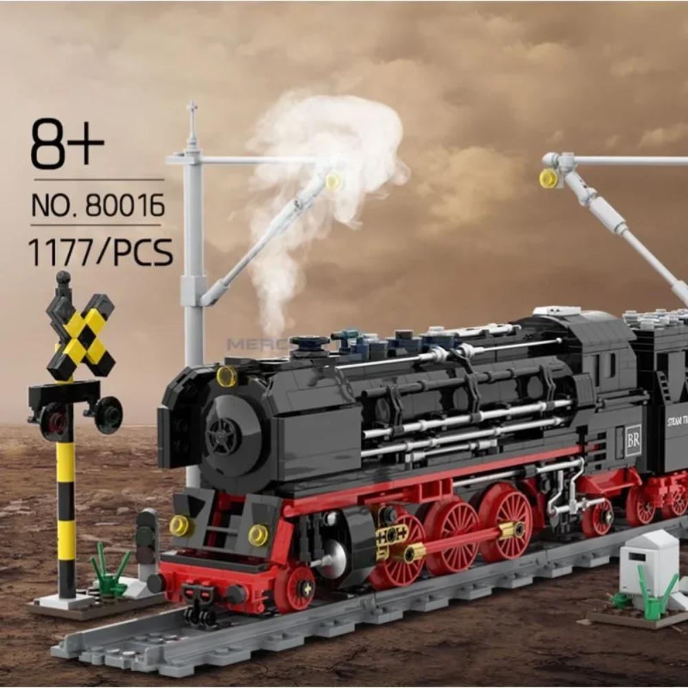 MOC City Train Building Set Models Machine Locomotive Power Technical Function Building Blocks Bricks DIY Toy For Children Gifts
