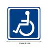 2-Pack Universal Car Stickers for Disabled Wheelchair; Vinyl Decals for Rear Windshield, Bumper, Trunk; With Sun Screen Feature