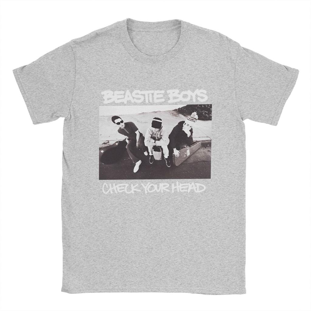Men T-Shirts Beastie Boys Leisure Pure Cotton Tees Short Sleeve T Shirt O Neck Clothing 4XL 5XL 6XL