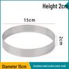 Stainless Steel Round Pancake & Cake Ring Mold