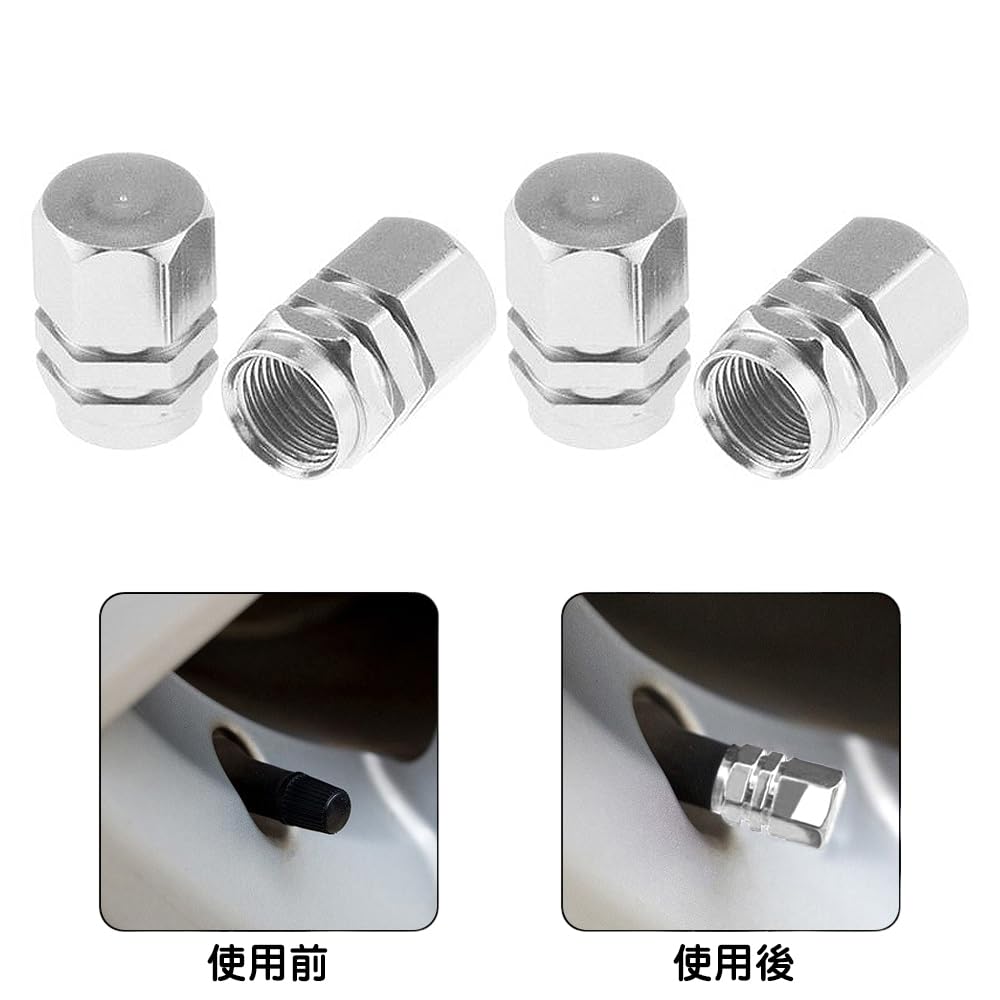 LIANHATA Tire Air Valve Cap Set of 4 Tire Wheel