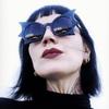 Cosplay Halloween Bat Shaped Sunglasses Novelty UV400 Protection Colorful Goth Sun Glasses Halloween Party Decor Supplies Props
