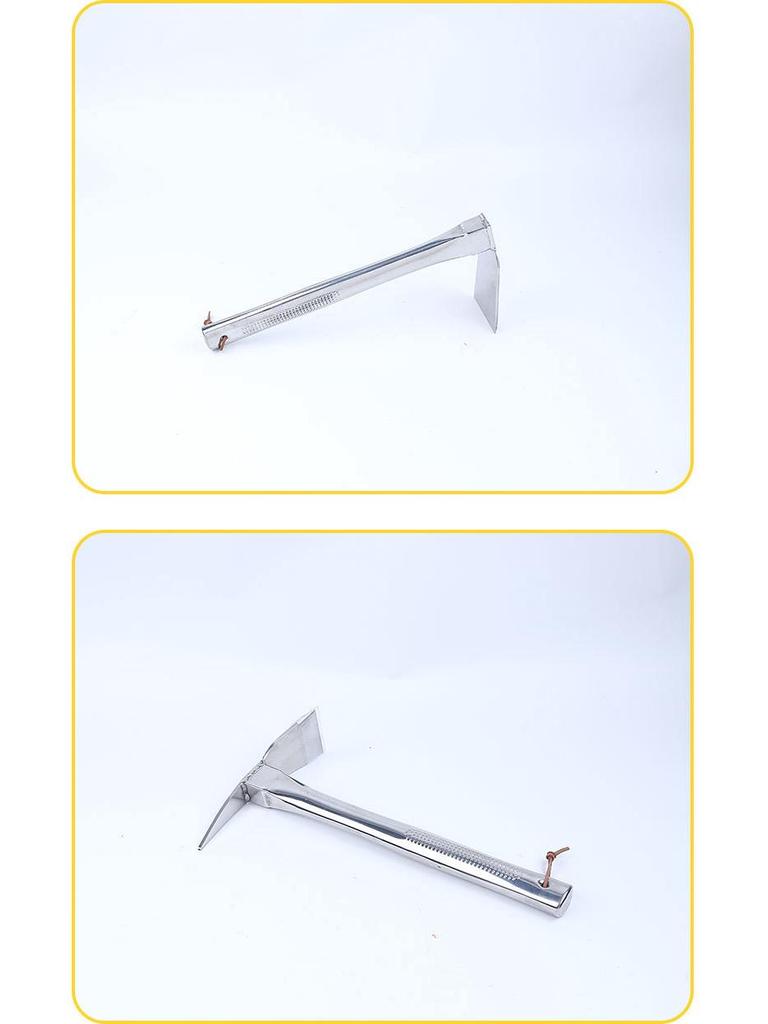 Stainless Steel Multi-functional Gardening Hoe: 2-in-1 Flat Handle for Planting & Soil Turning