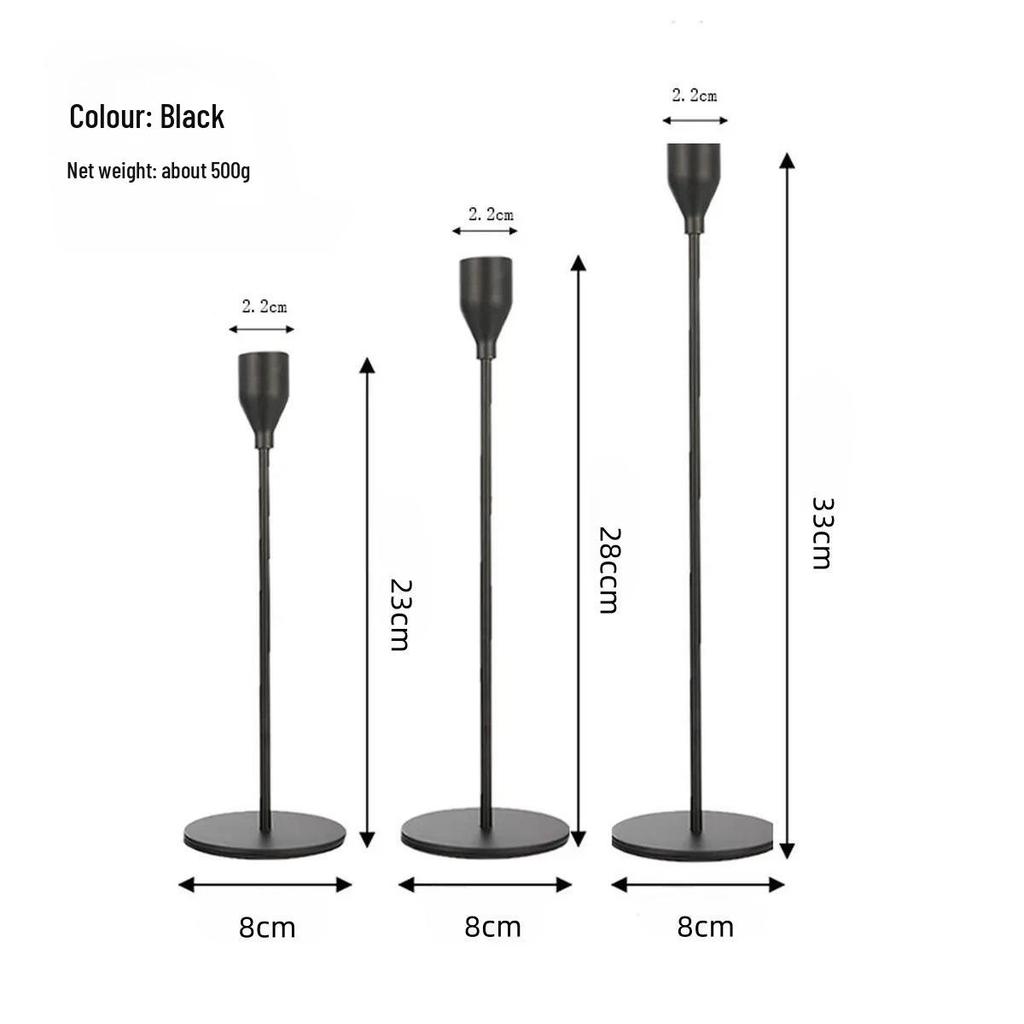 European Iron Candle Holder for Home and Wedding Décor, Living Room Decoration Craft.