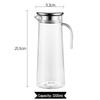 1.2L Acrylic Water Pitcher with Stainless Steel Lid