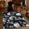 2D Fashion Halloween Print Decor Rug, Versatile Mat for Living Room, Sofa Side, Bedroom, Bedside, Entryway, Dining Room