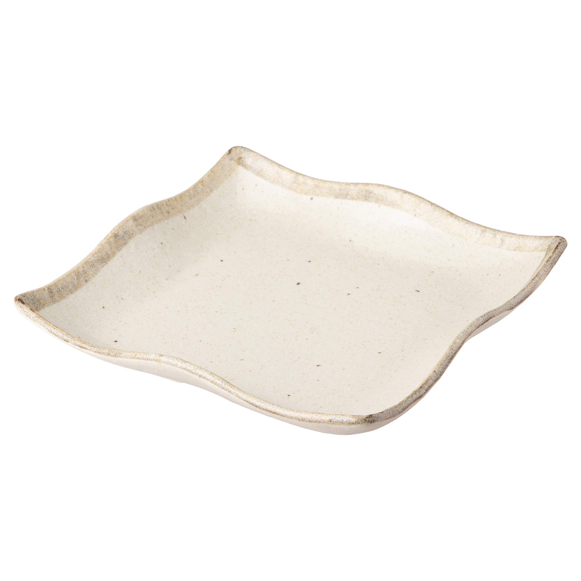 Mino ware  shirokaratsu  White Karatsu Square Plate 90cm K72051