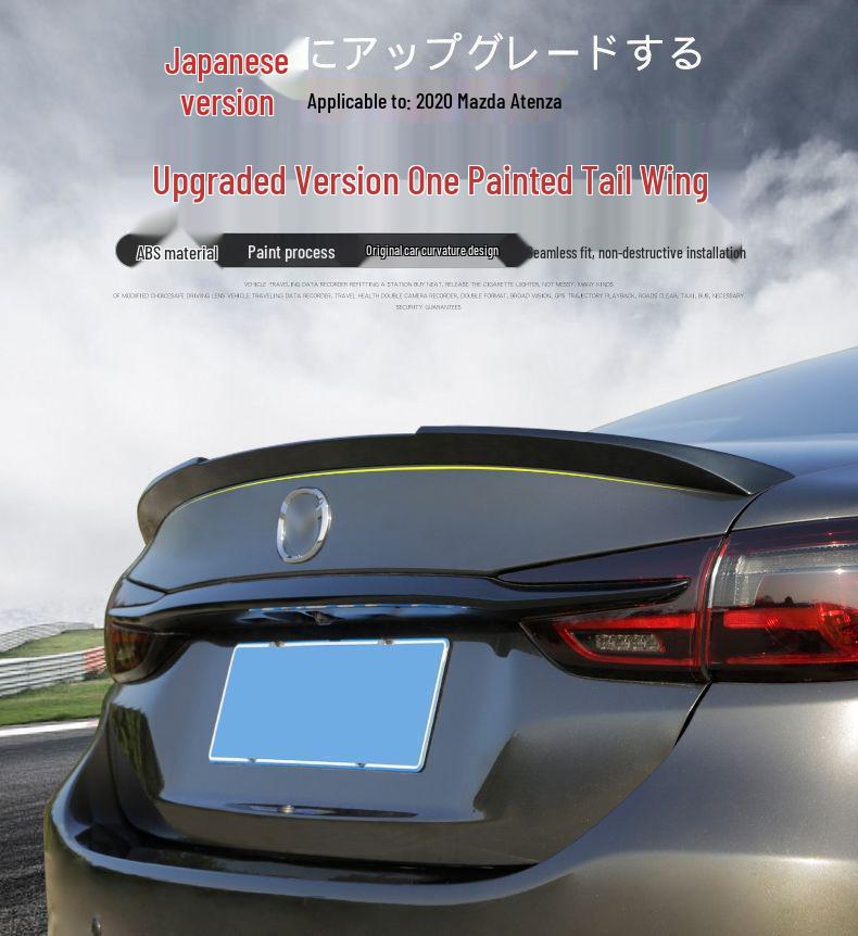Mazda Atenza 2020 No-Drill Rear Spoiler Mini Gurney Flap Wing
