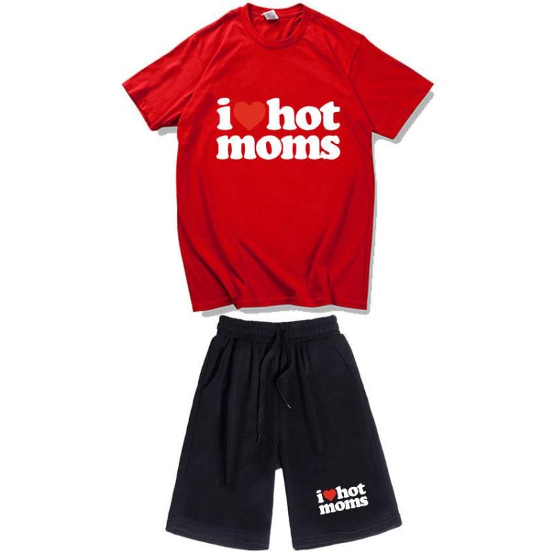 Mens Womens Cotton Short Sleeve T-Shirt Shorts Set Casual Outfit Lightweight Sporty Streetwear