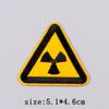 Warning Embroidery Patch Iron On Patches For Clothing Danger Prohibit Sign Embroidered Patches For Clothes Nuclear Marker Badges