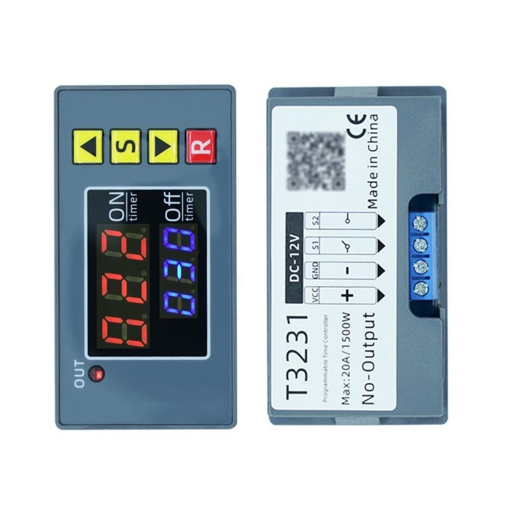 Portable Infinites Delay Timers Relays Module with Double Digital Screens for Clear Time Display and Easy Operations