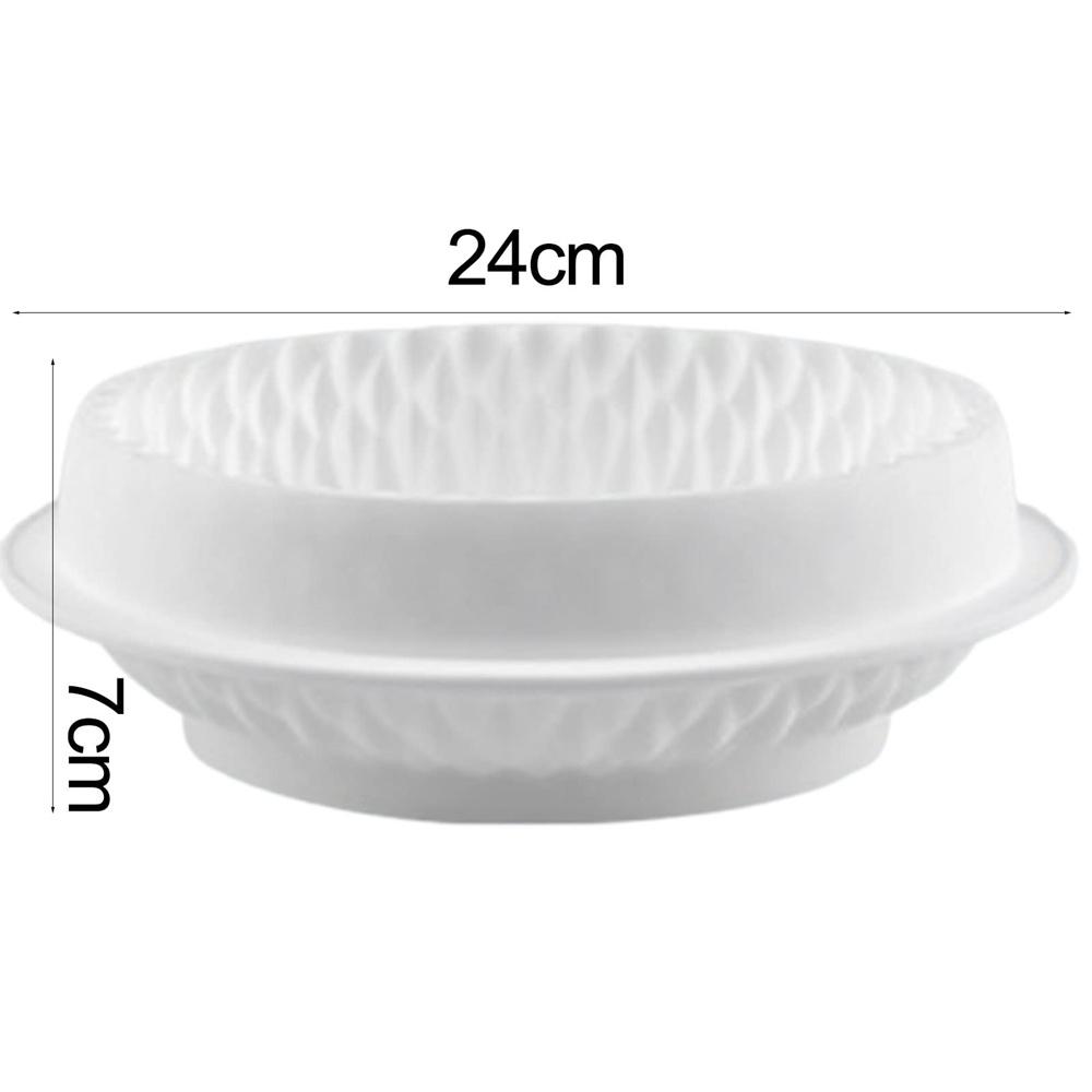 Nelepivá bílá pěnová dortová forma z měkkého silikonu, forma na pečivo z šifonového dortu na pečení