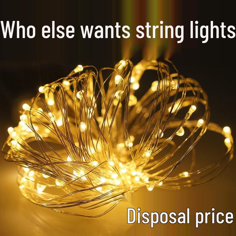 

Handmade Colored String Lights for Night Markets 0.5m String