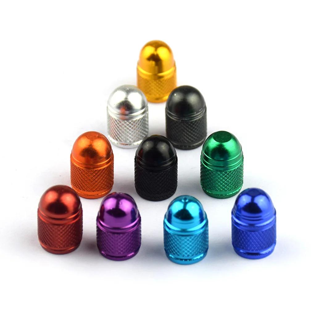 4Pcs Aluminum Tire Valve Stem Caps Bullet Design for Car Truck Wheel Rim Accessories Durable Automotive Parts