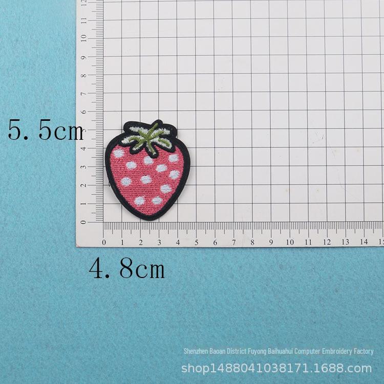 Adorable Mini Fruit & Veggie Embroidery Patch Stickers - Small Cartoon Sunflower Design for DIY Clothing
