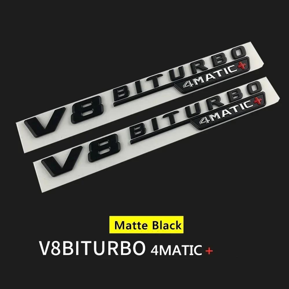 

C200 E200 New For Mercedes Benz 2Pcs Vent Fender Trim Emblem Blade Logo V8 BITURBO 4MATIC+ For Mercedes Benz AMG V8 C200 C300 E3