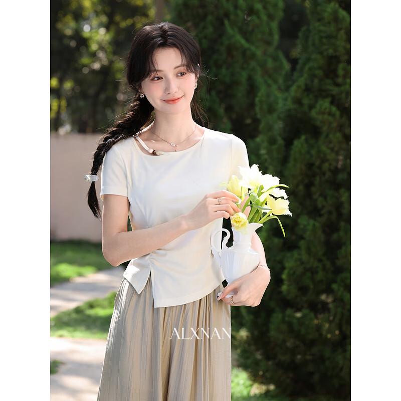 Deer to South Apricot Short Sleeve T-Shirt M