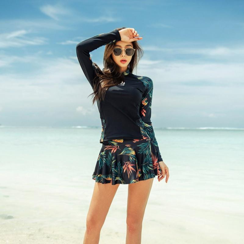 Fruitry Women Swimwear Skirt Rash Guard Set Fruitry Fg Girsj01